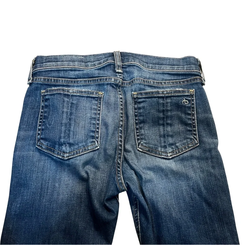 Rag & Bone Blue Distressed Skinny Jeans Size 25